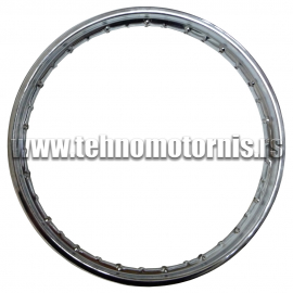 Metalni obruč točka 1,4x19  50-53mm hromirani Tomos T12
