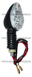 Migavac SY0241, LED beli/crna pozadina Skuter (mali)