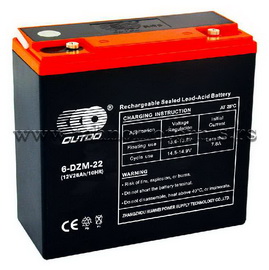 Akumulator 6-DZM-22 12V 22Ah električni bicikl (180x78x170)
